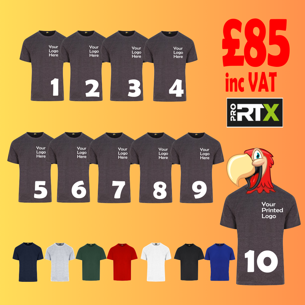 10 T-Shirts - Printed