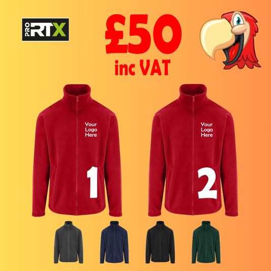 2 Fleece Jackets - Embroidered