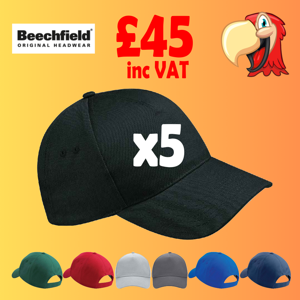 5 Caps - Embroidered