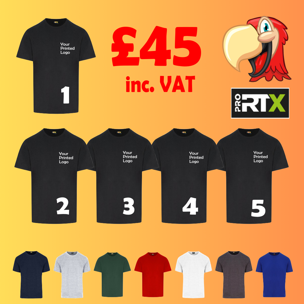 5 T-Shirts - Printed