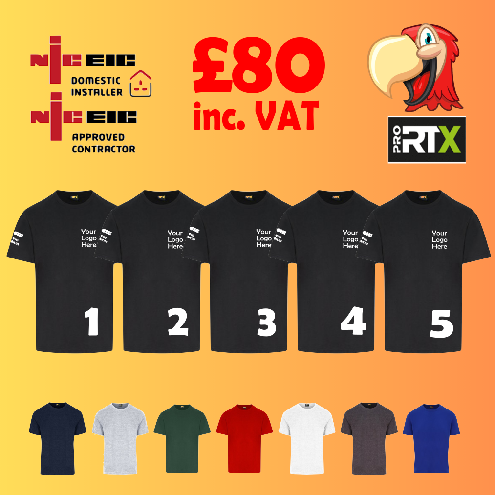 NICEIC 5 T-Shirts - Embroidered