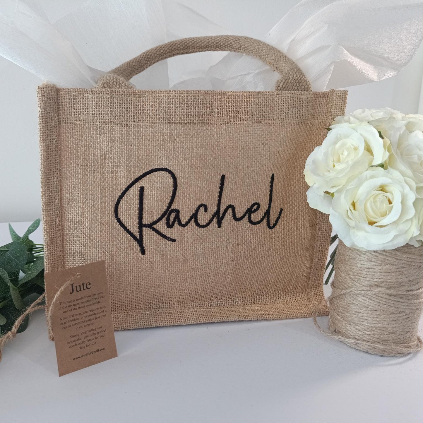Personalised Jute Tote Bag (Medium)