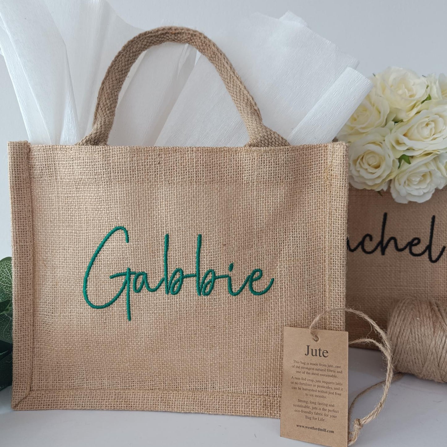 Personalised Jute Tote Bag (Medium)
