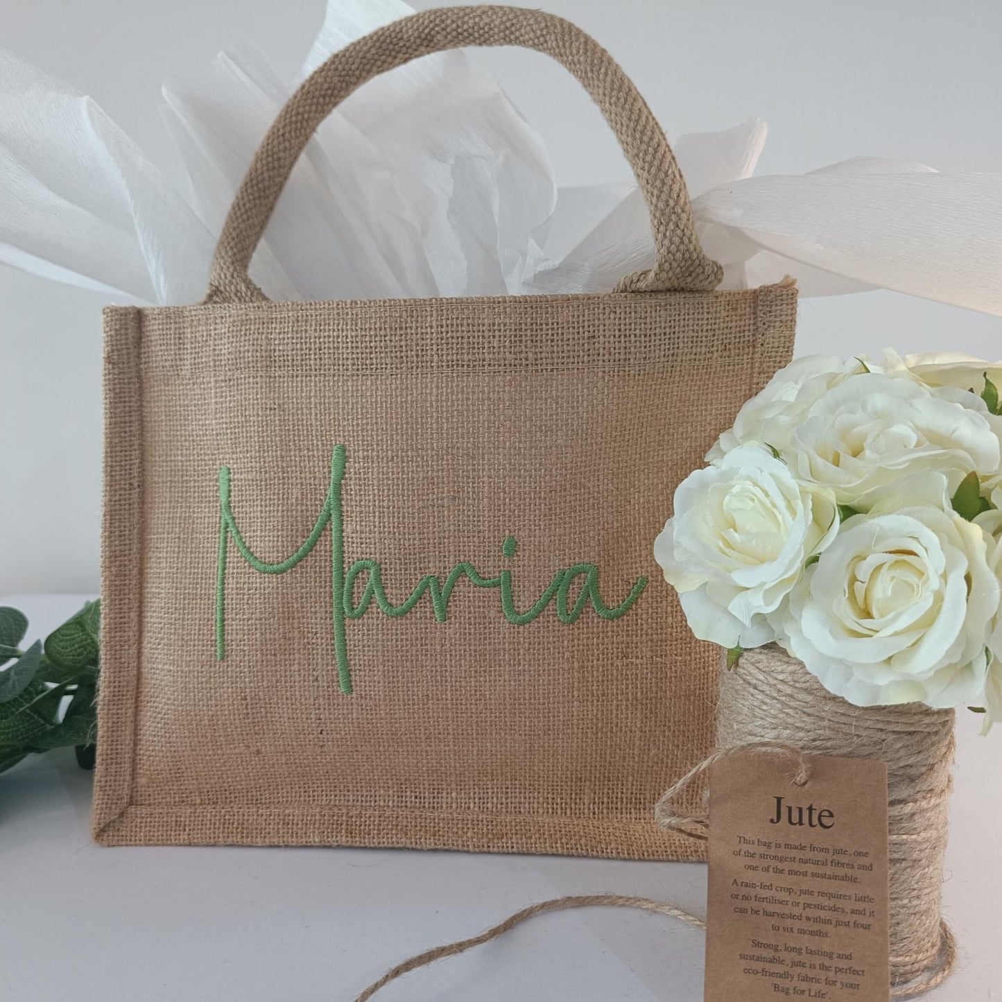 Personalised Jute Tote Bag (Medium)