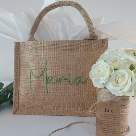 Personalised Jute Tote Bag (Small)