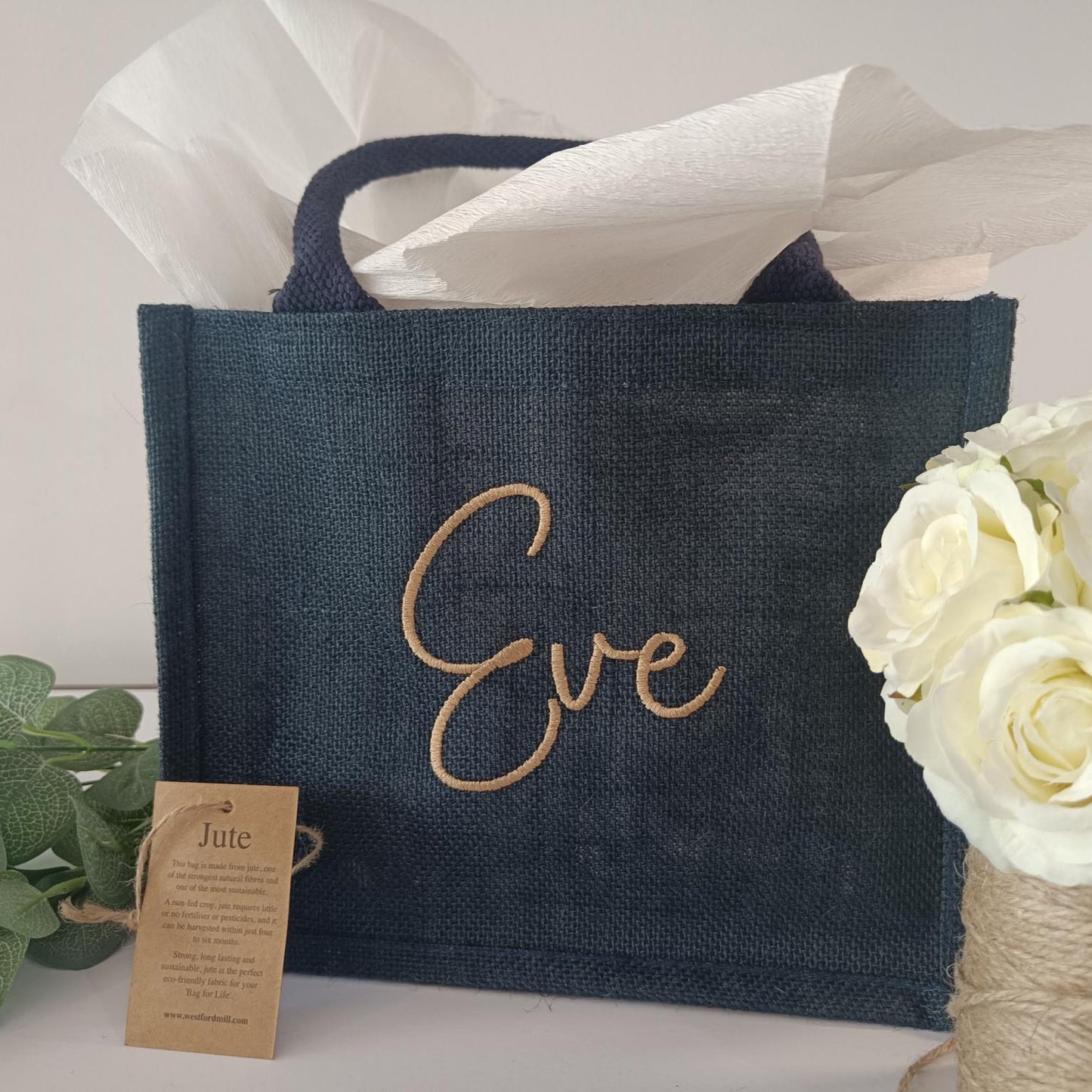 Personalised Jute Tote Bag (Medium)